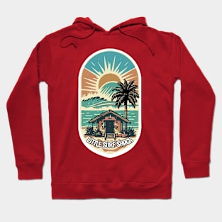 Surf Shack Vintage Retro Surfing Beach Hoodie